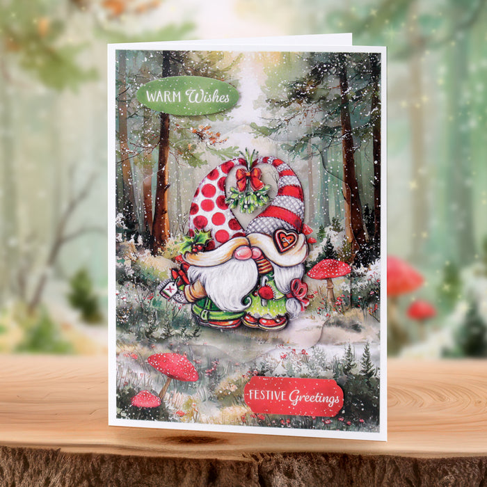Cosy Christmas Gnomes, Card Making Kit