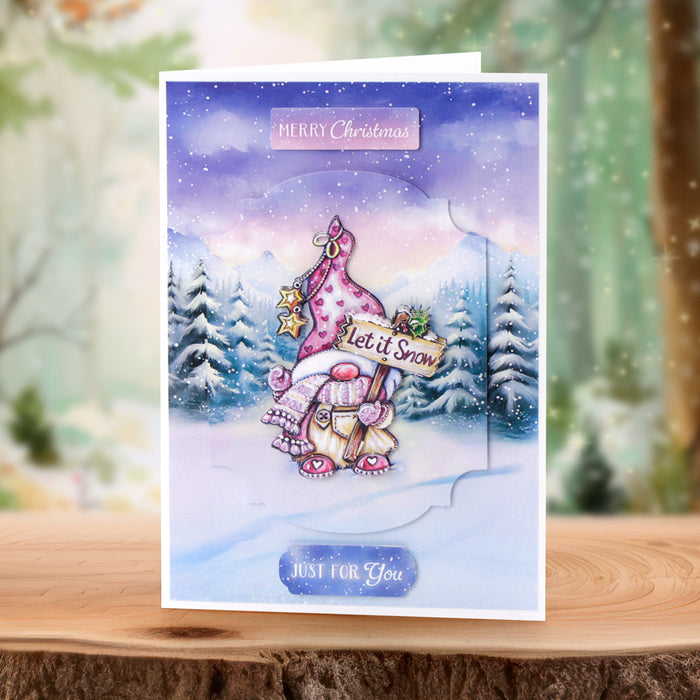 Cosy Christmas Gnomes, Card Making Kit