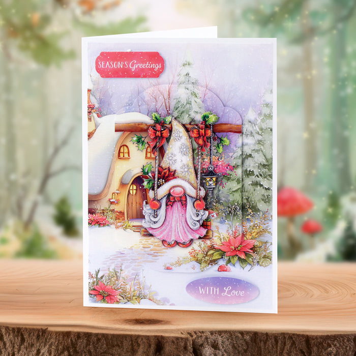 Cosy Christmas Gnomes, Card Making Kit