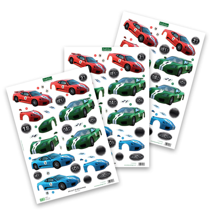 Die Cut Decoupage – For the Guys (pack of 24)