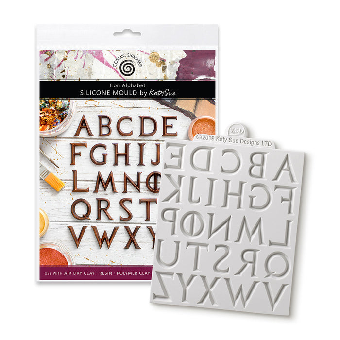 Cosmic Shimmer Iron Alphabet Silicone Mould