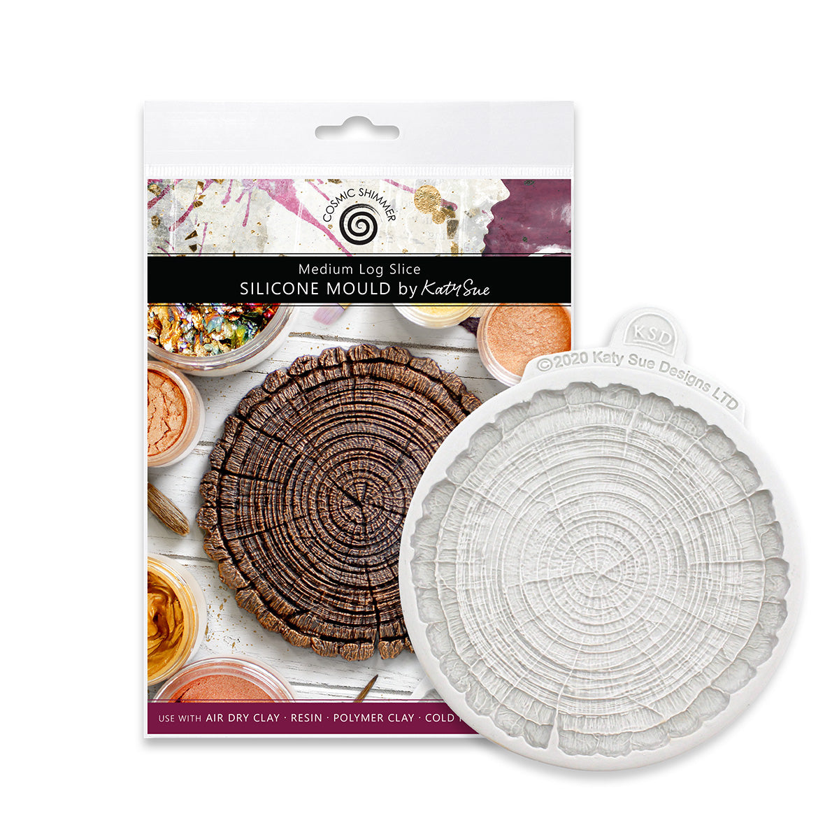 Cosmic Shimmer Medium Log Slice Silicone Mould