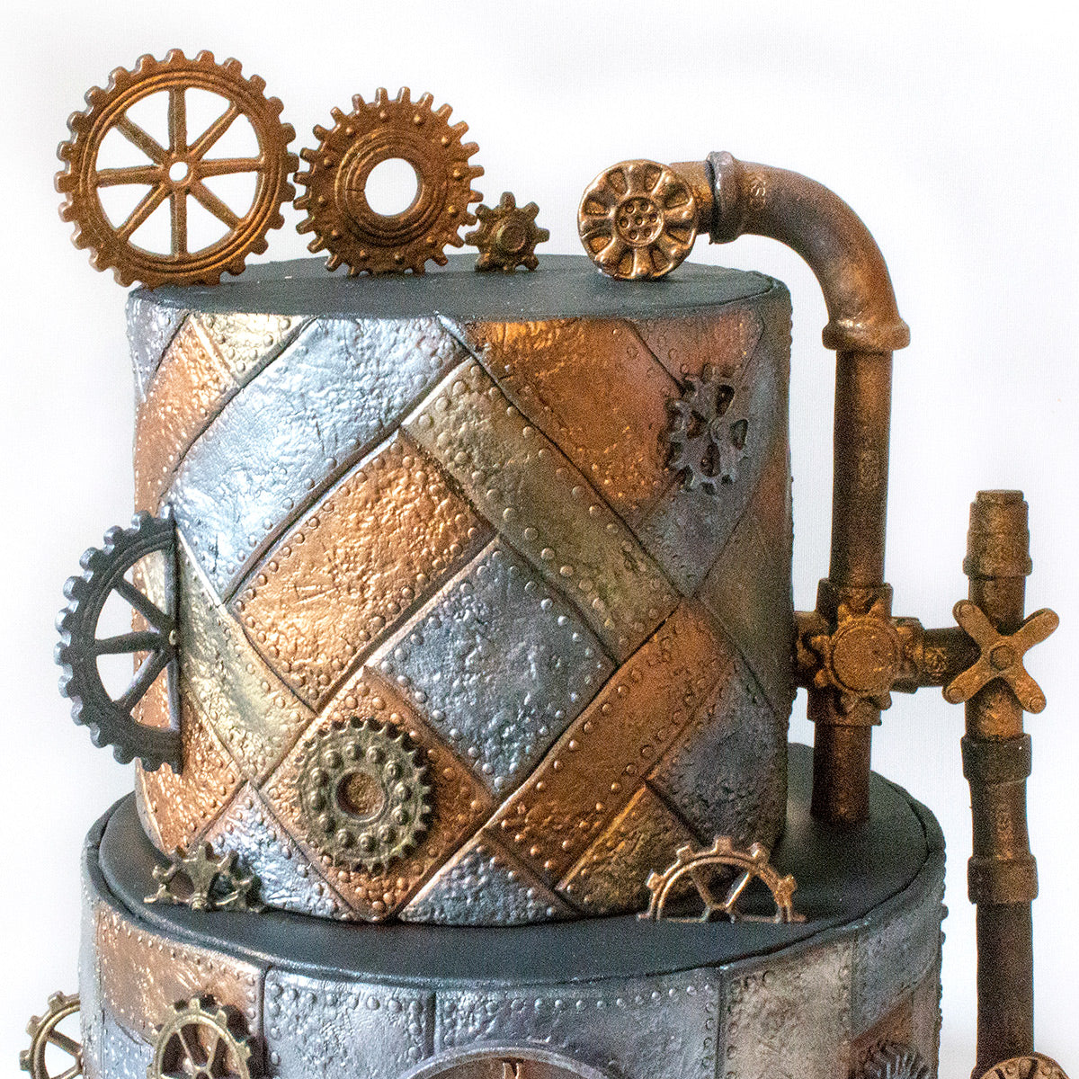 Distressed Cogs Silicone Mould