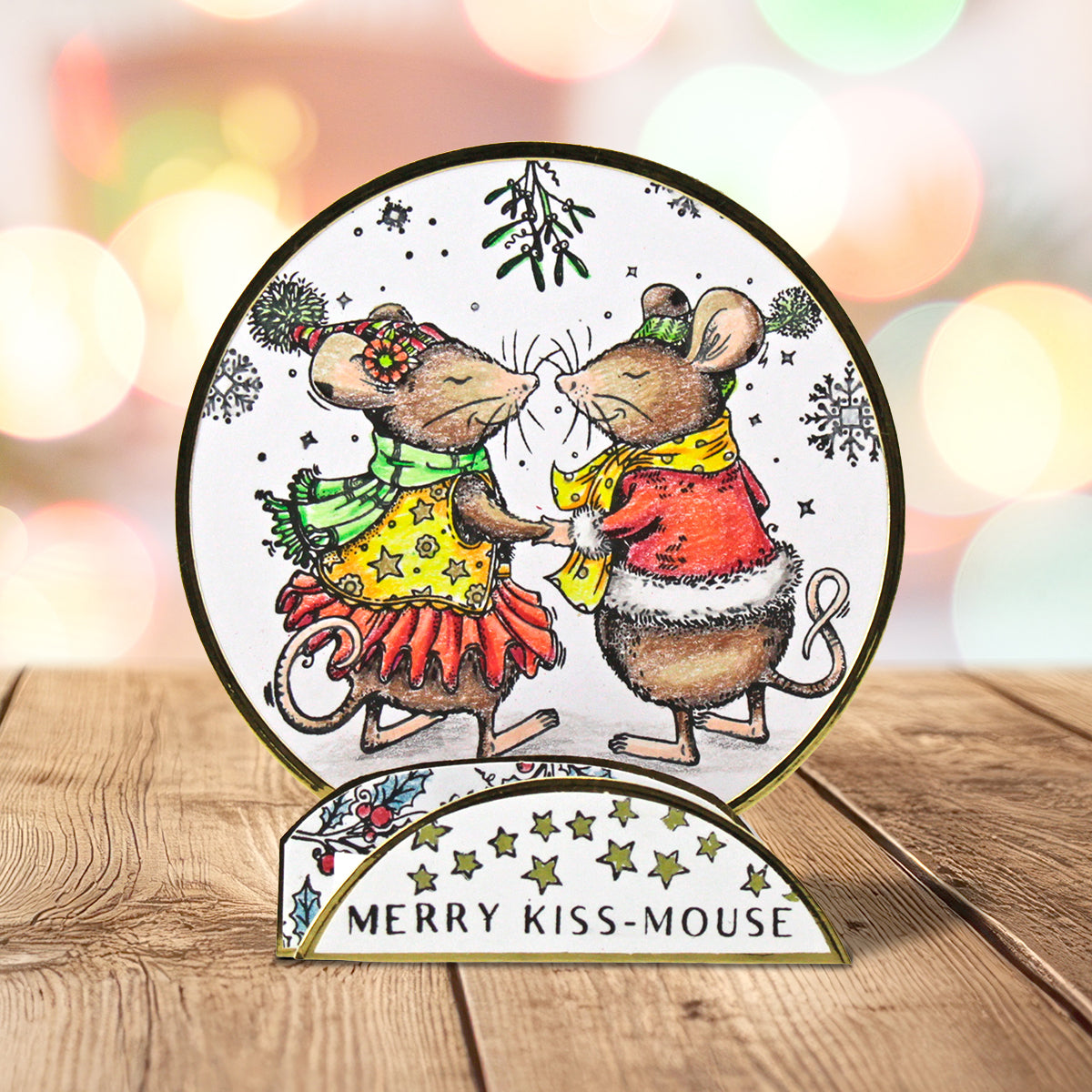 Pink Ink Designs - Merry Kiss-Mouse, DL Stamp Set