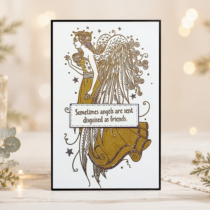 Pink Ink Designs - Seraphina - Christmas Angel, DL Stamp Set