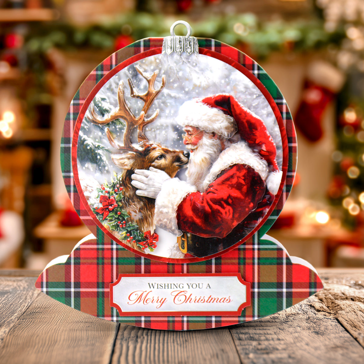 Christmas Circle Rocker Cards & Envelopes, Pack of 12