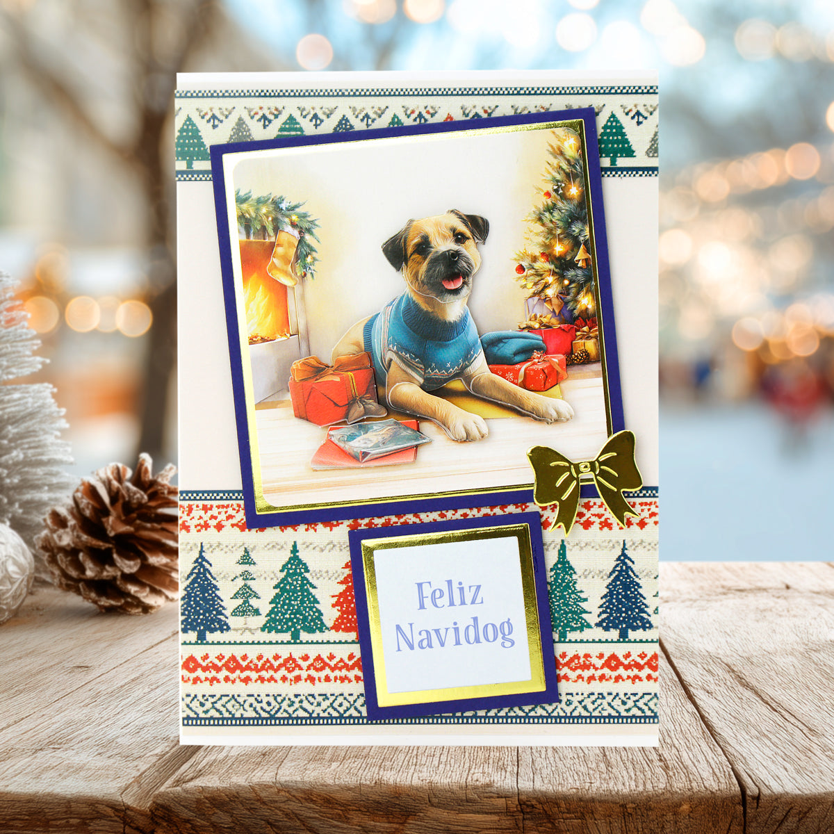 Santa Paws Die Cut Topper & Decoupage Collection