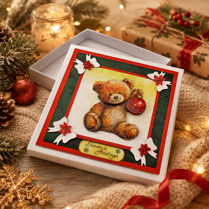 Die Cut Decoupage – Teddy Bear Christmas (pack of 12)