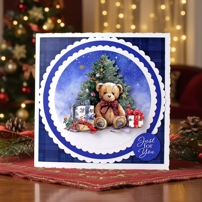 Die Cut Decoupage – Teddy Bear Christmas (pack of 12)