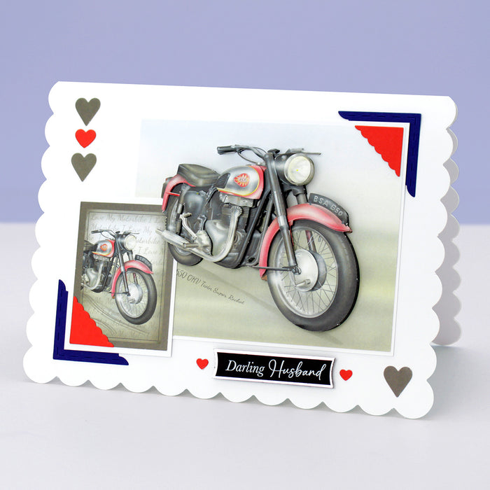 Die Cut Decoupage – Cars and Bikes (pack of 12)