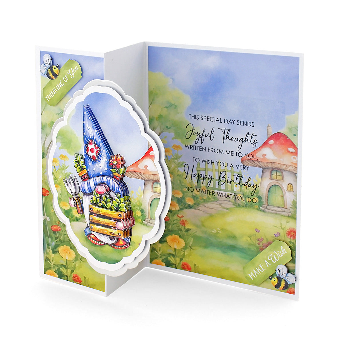 White 5x7 Side Pop Up Cards & Envelopes 127x178mm, pack of 12