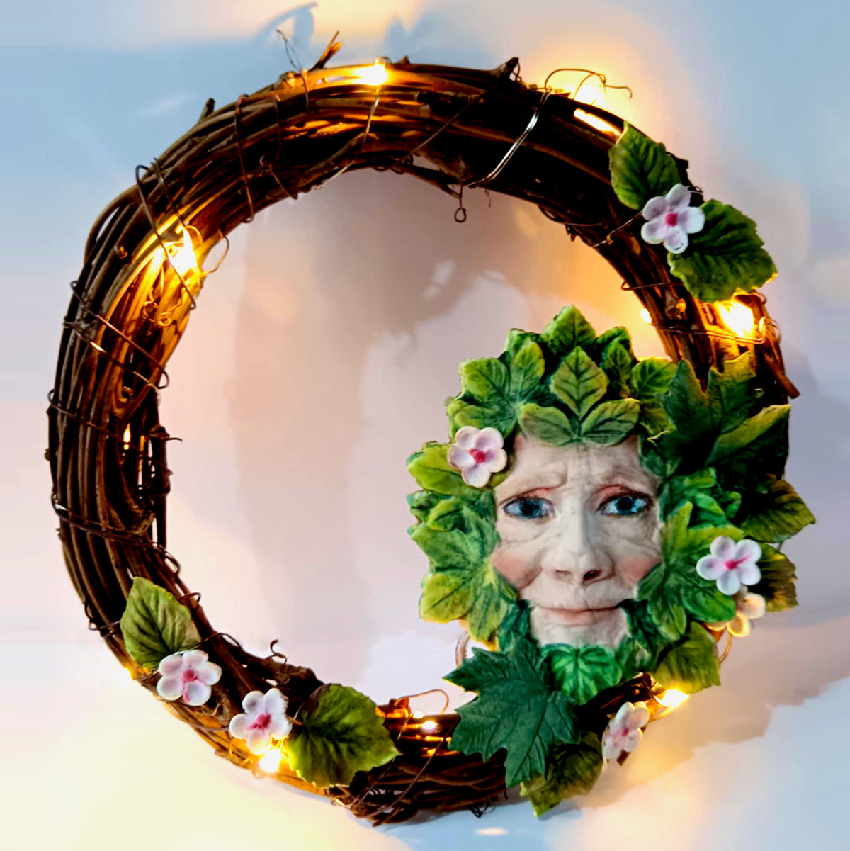 Cosmic Shimmer Forest Leaf Green Man Silicone Mould