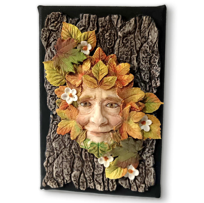 Cosmic Shimmer Forest Leaf Green Man Silicone Mould