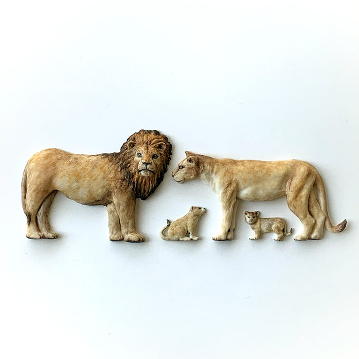 Löwenfamilie Silikonform