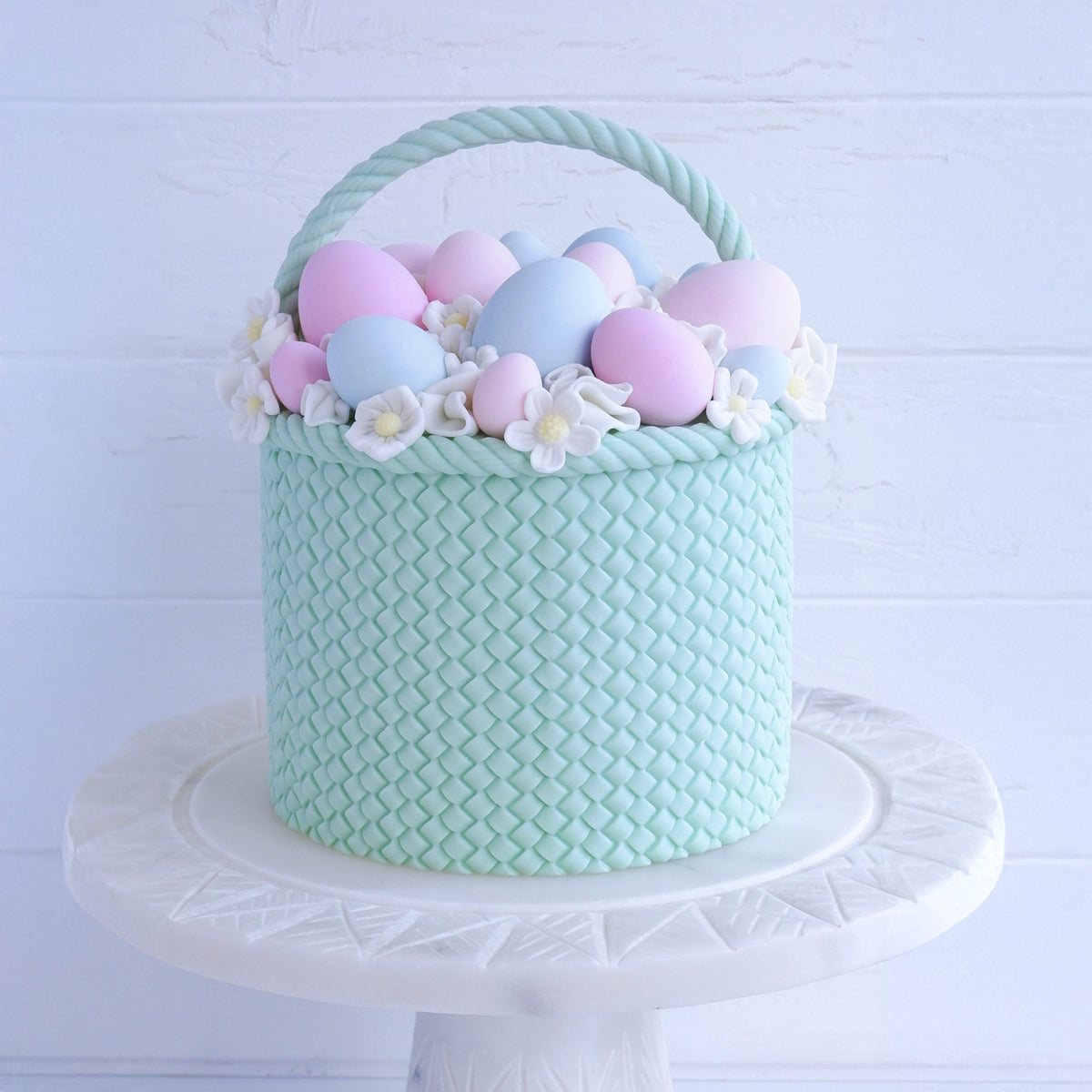 Continuous Rattan Basket Weave Silicone Mould