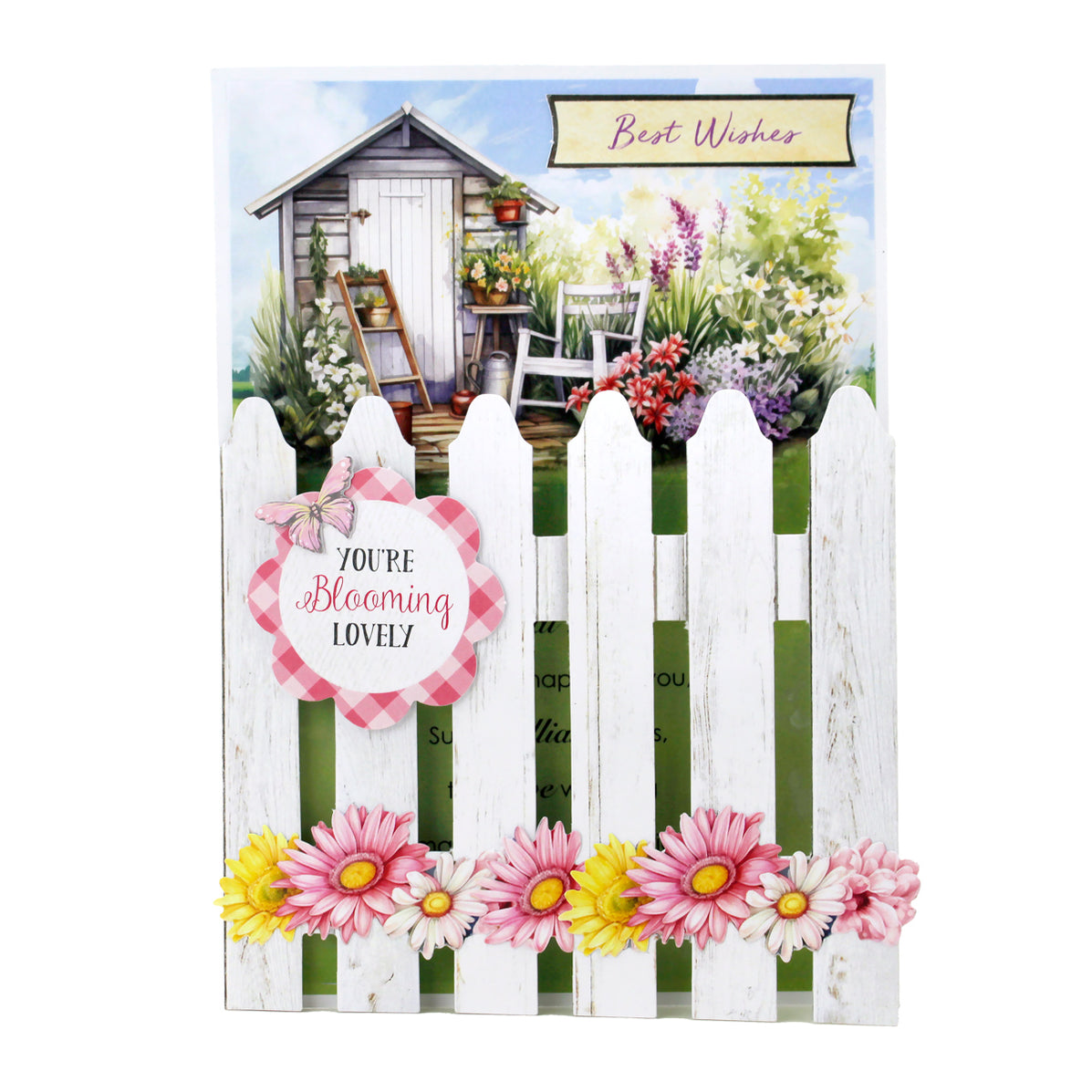 Pretty Petals Picket Fence Card Making Kit Katy Sue Designs