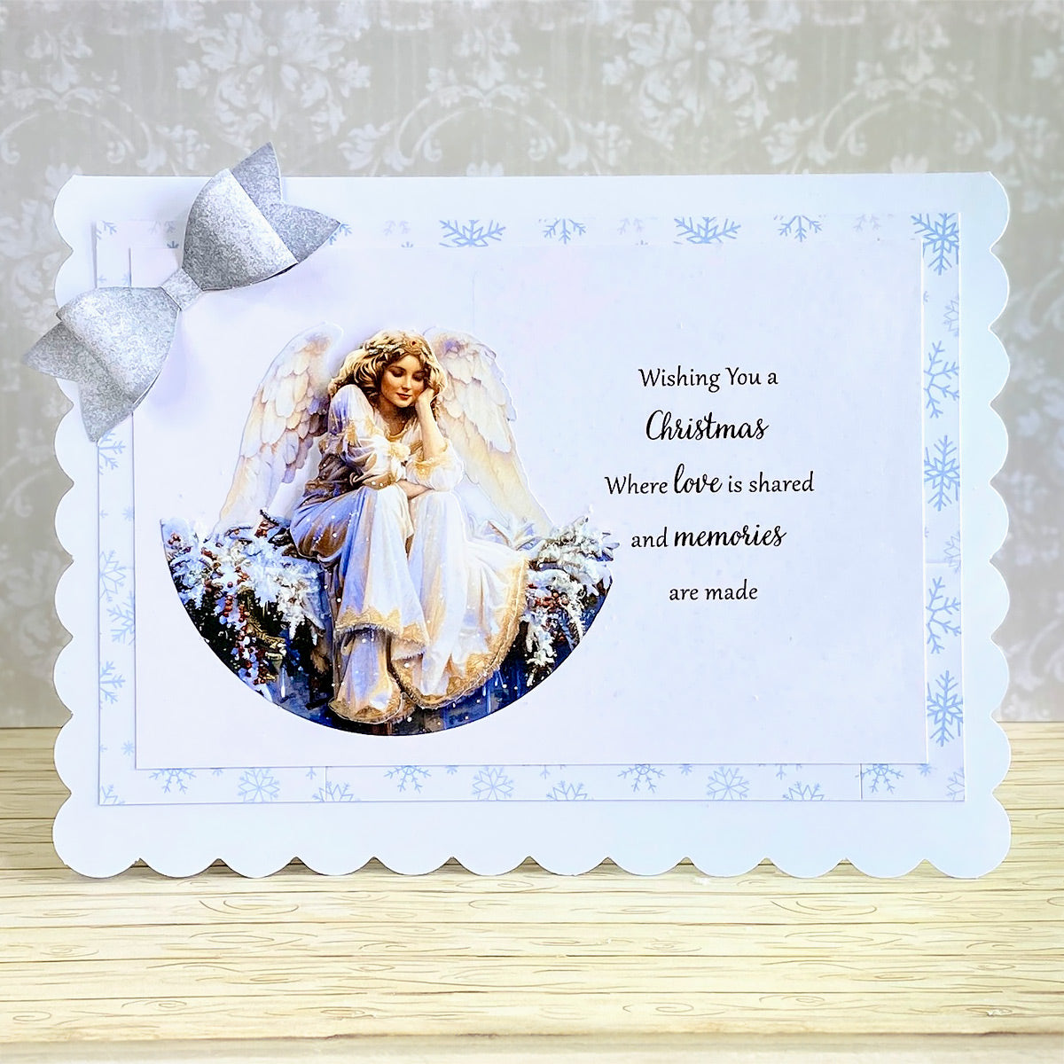 Die Cut Decoupage – Christmas Angel Bauble (pack of 3)