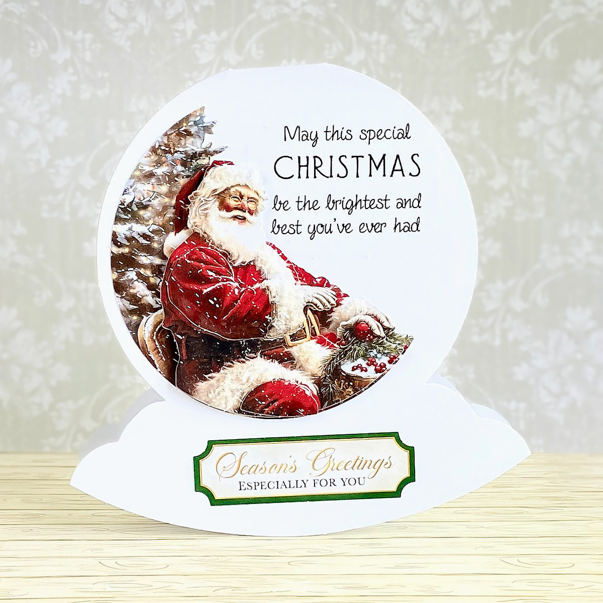 Die Cut Decoupage – Santa & Rudolph Bauble (pack of 3)