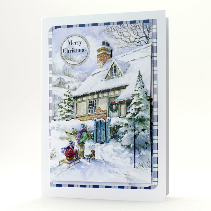 Die Cut Decoupage – Snowy Cottage (pack of 3)