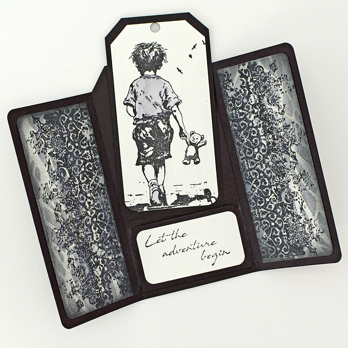 Let The Adventure Begin Pre Cut Rubber Stamp Set by Andy Skinner