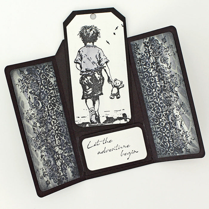 Let The Adventure Begin Pre Cut Rubber Stamp Set by Andy Skinner