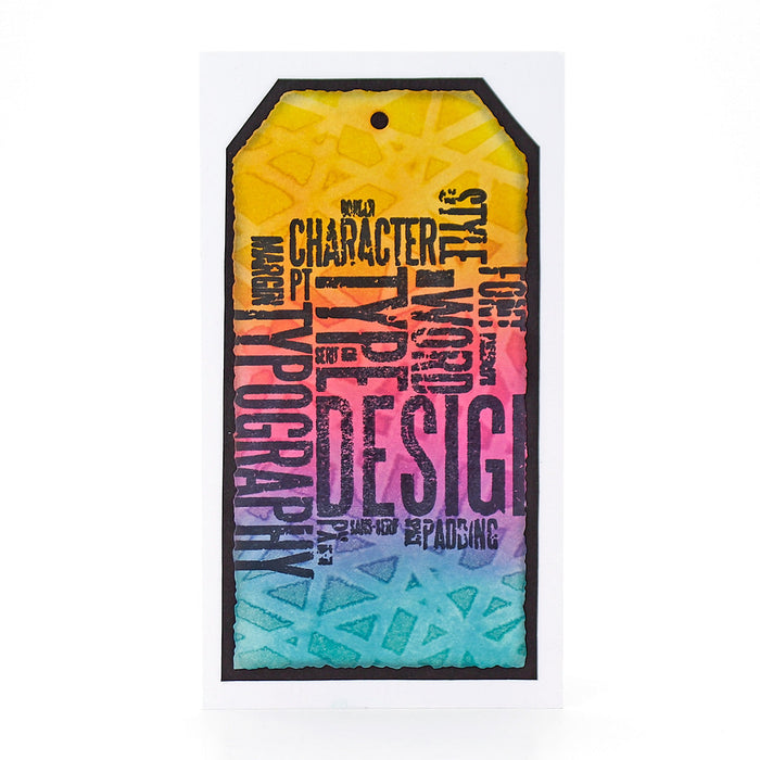 String Maze 8x8 Mixed Media Stencil by Andy Skinner