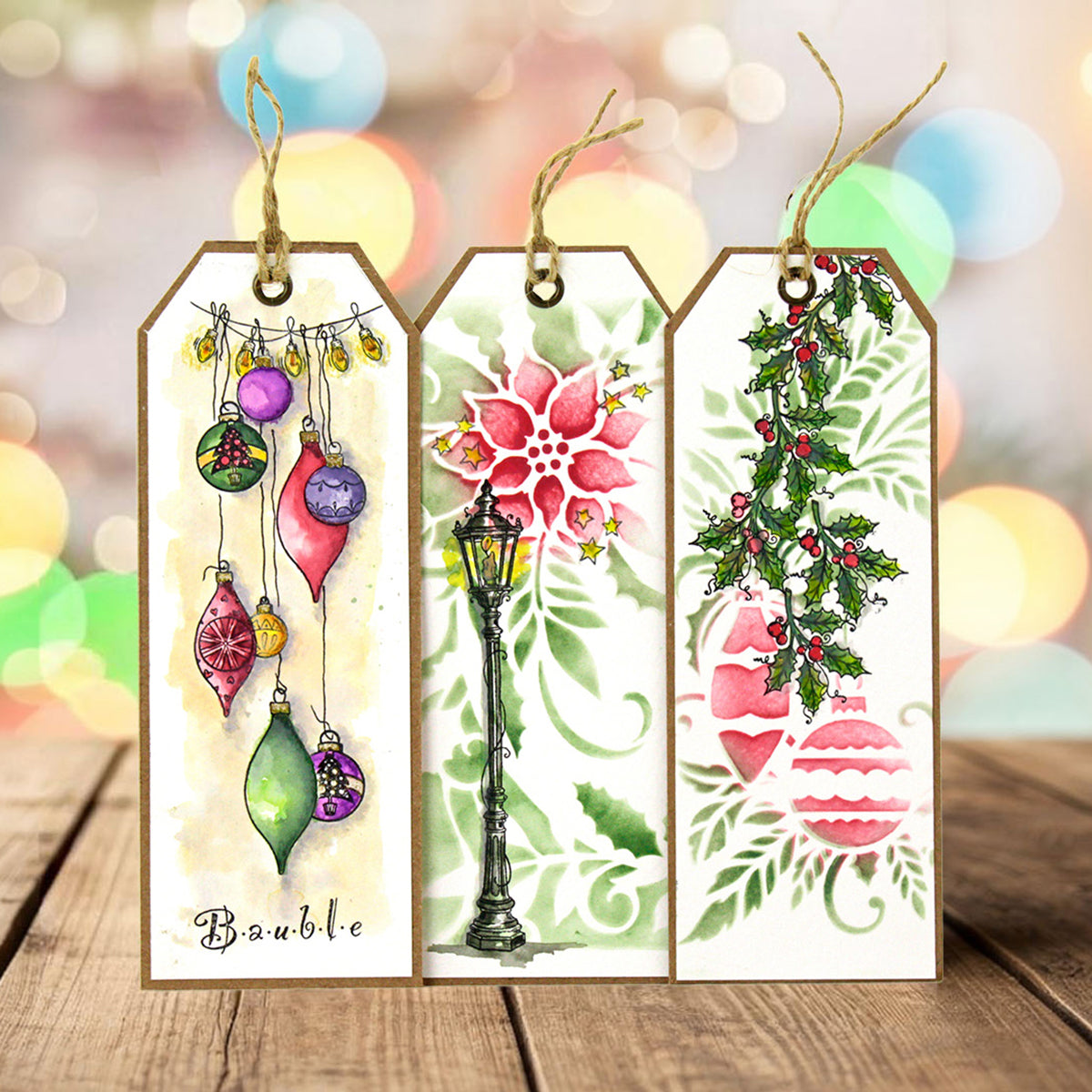 Pink Ink Designs - Bauble Bath, DL Stamp Set
