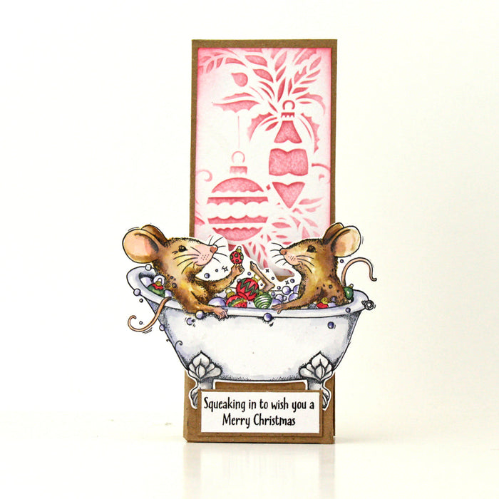 Pink Ink Designs - Brilliant Bauble 6x6 Mixed Media Stencil