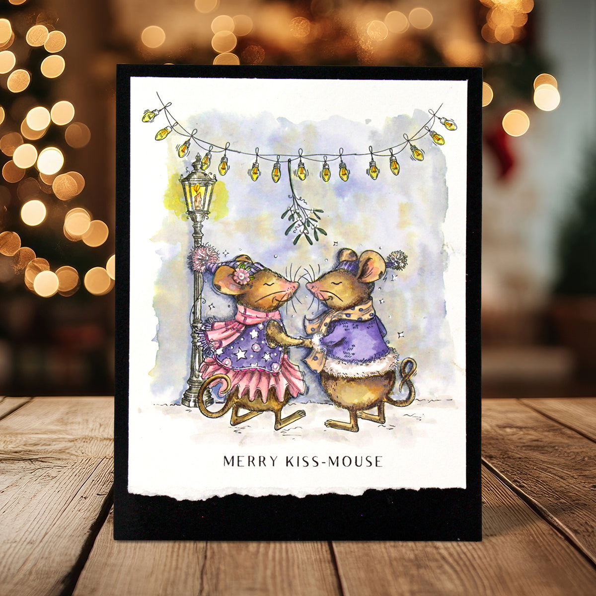 Pink Ink Designs - Merry Kiss-Mouse, DL Stamp Set