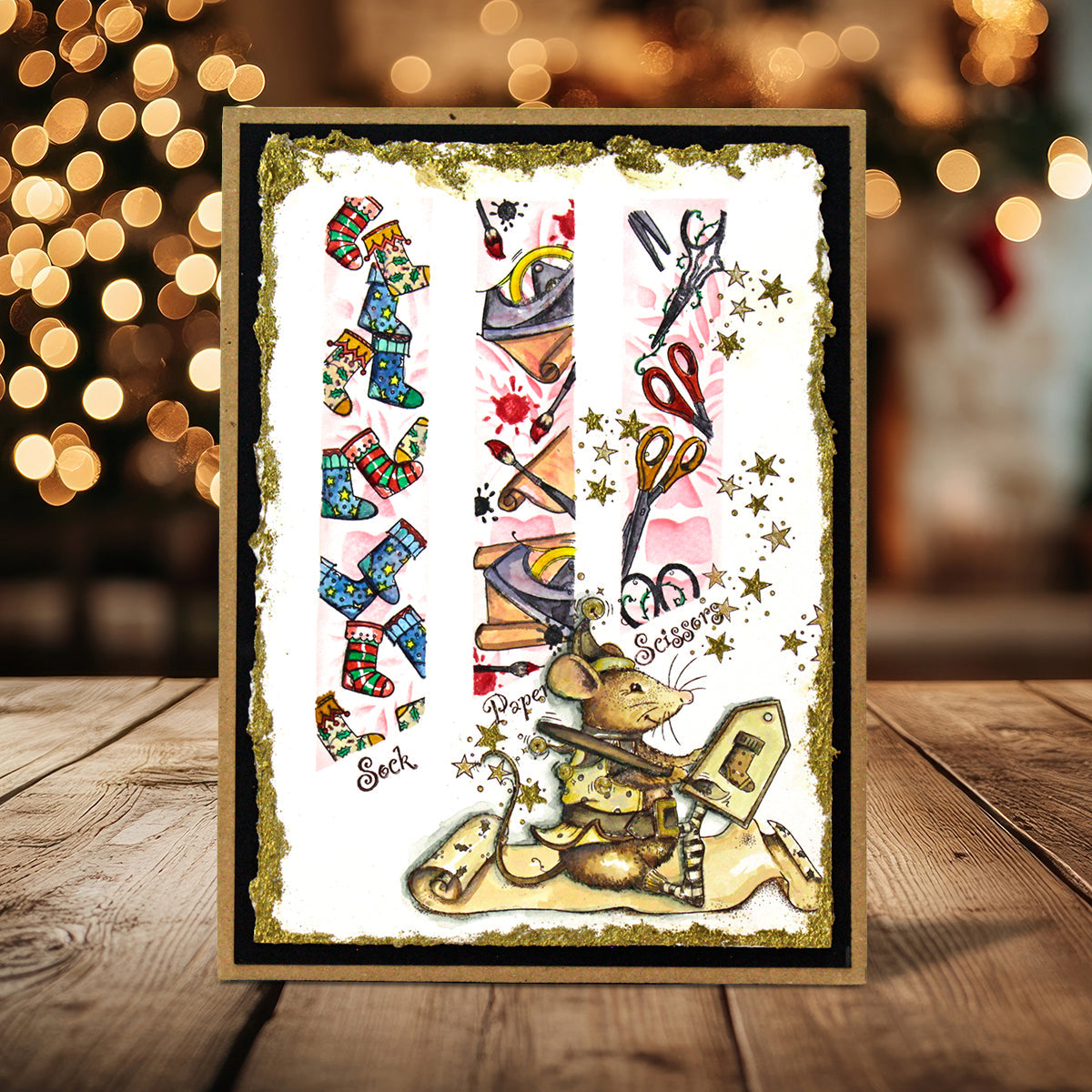 Pink Ink Designs - Sock Paper Scissors, DL Stamp Set