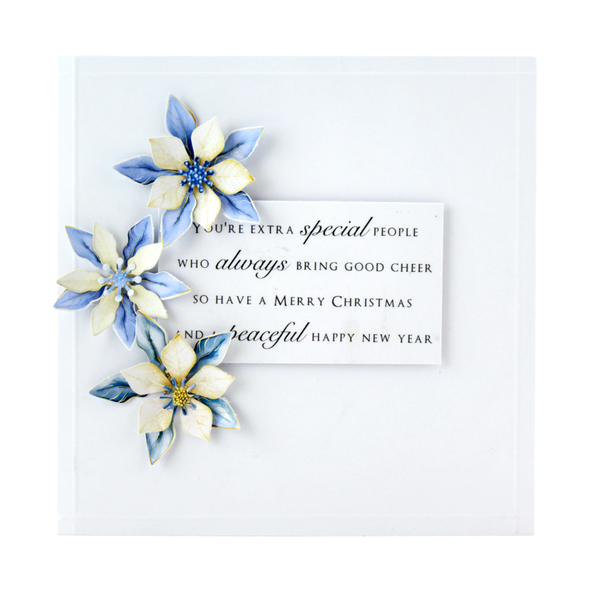 Winter Blooms Die Cut Flowers & Leaves, 12 sheets