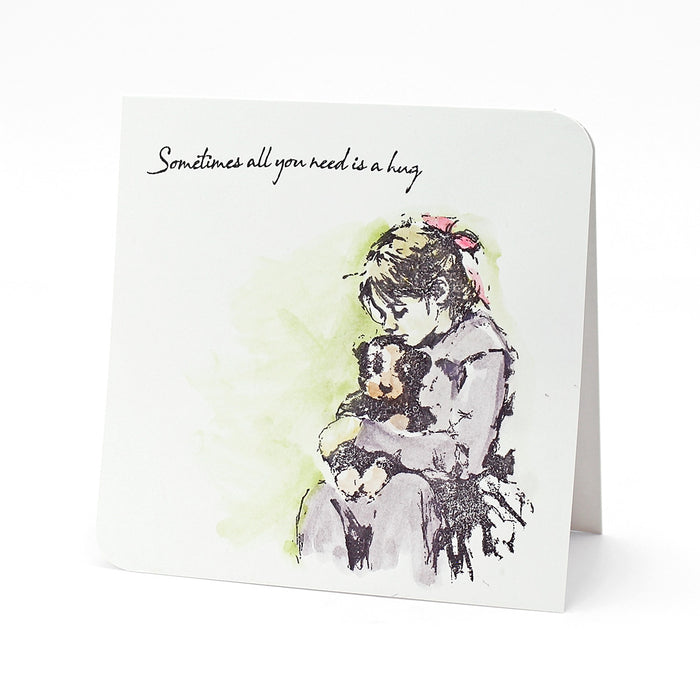 All You Need Is A Hug Pre Cut Rubber Stamp by Andy Skinner