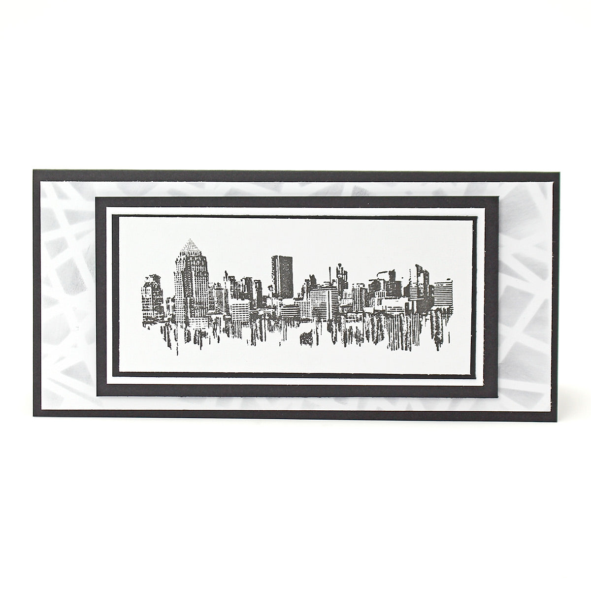 Cityscape Reflections Pre Cut Rubber Stamp by Andy Skinner