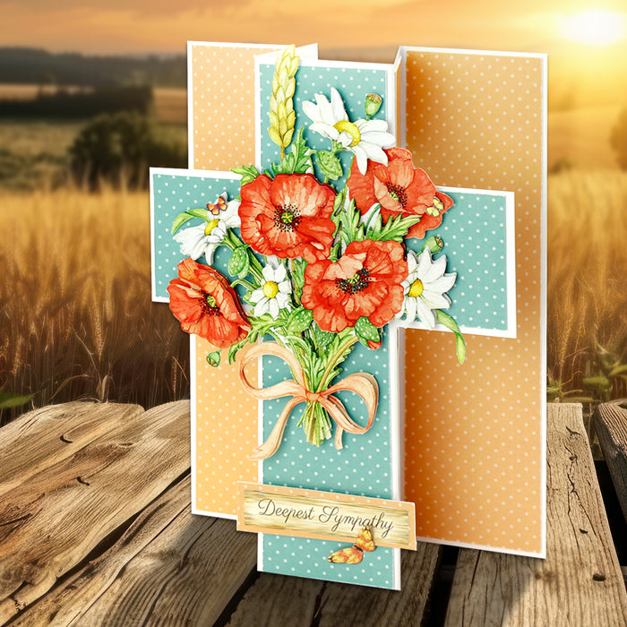 Die Cut Decoupage – Cornfield Poppies (pack of 3)