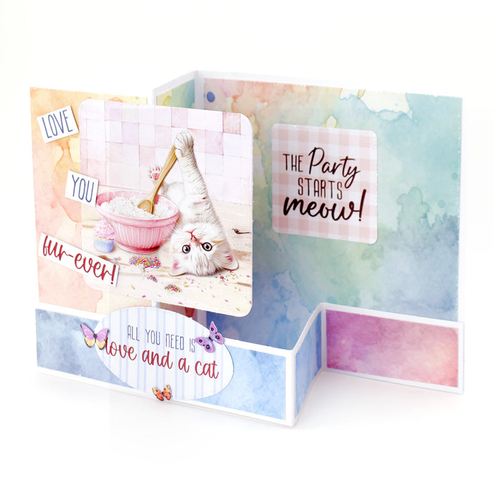 Crafty Kittens Die Cut Sentiments, 2 sheets