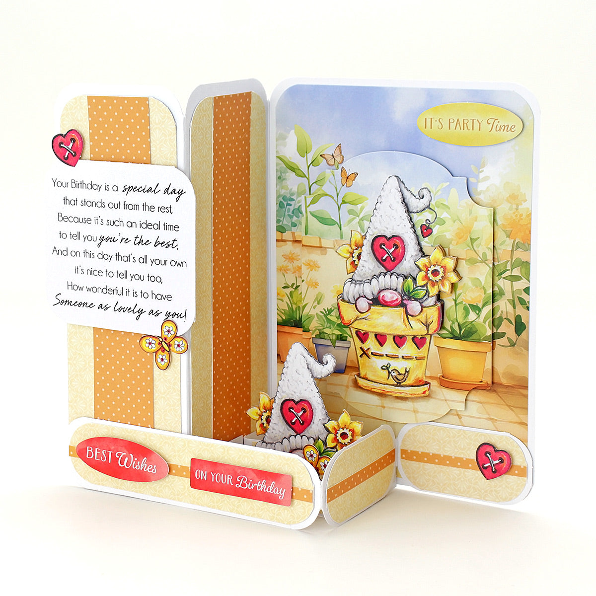 White 5x7 Side Pop Up Cards & Envelopes 127x178mm, pack of 12