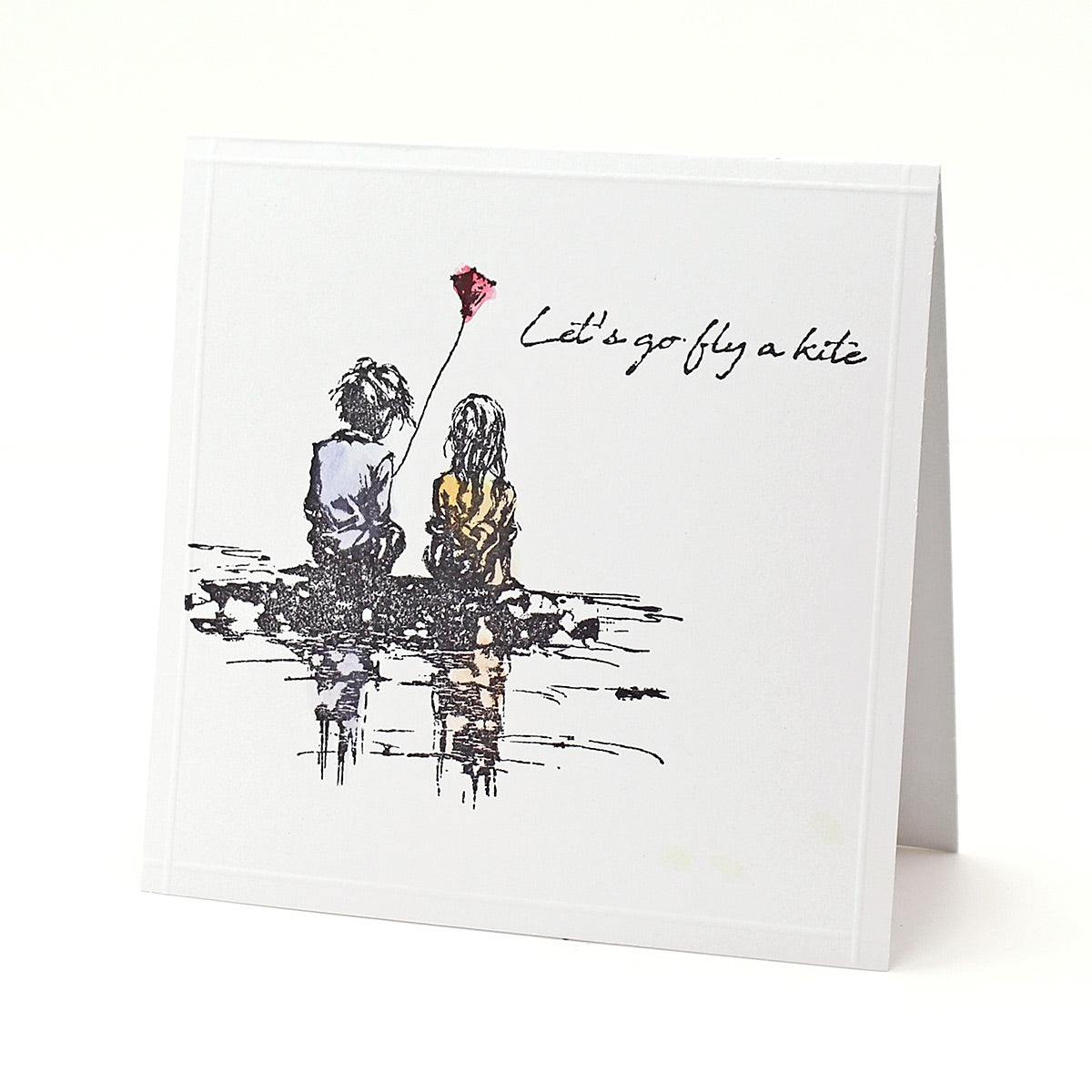 Let's Go Fly A Kite Pre Cut Rubber Stamp Set by Andy Skinner