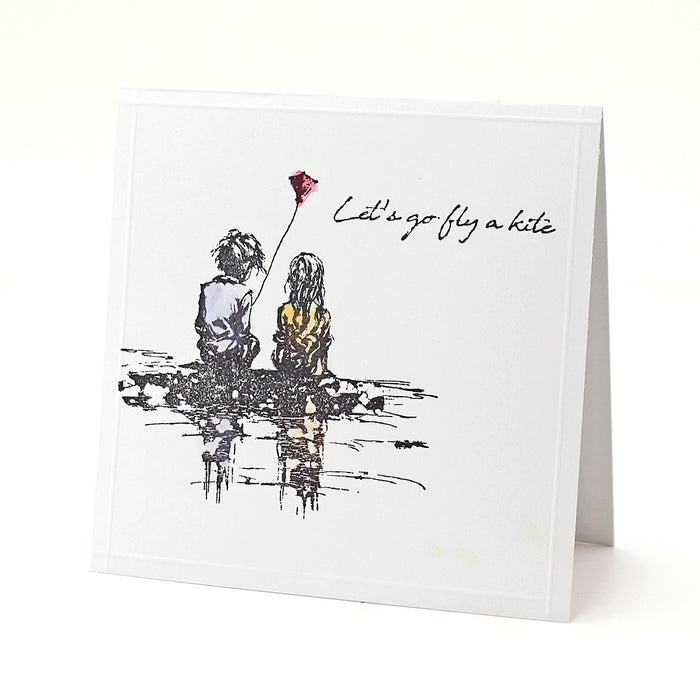 Let's Go Fly A Kite Pre Cut Rubber Stamp Set by Andy Skinner