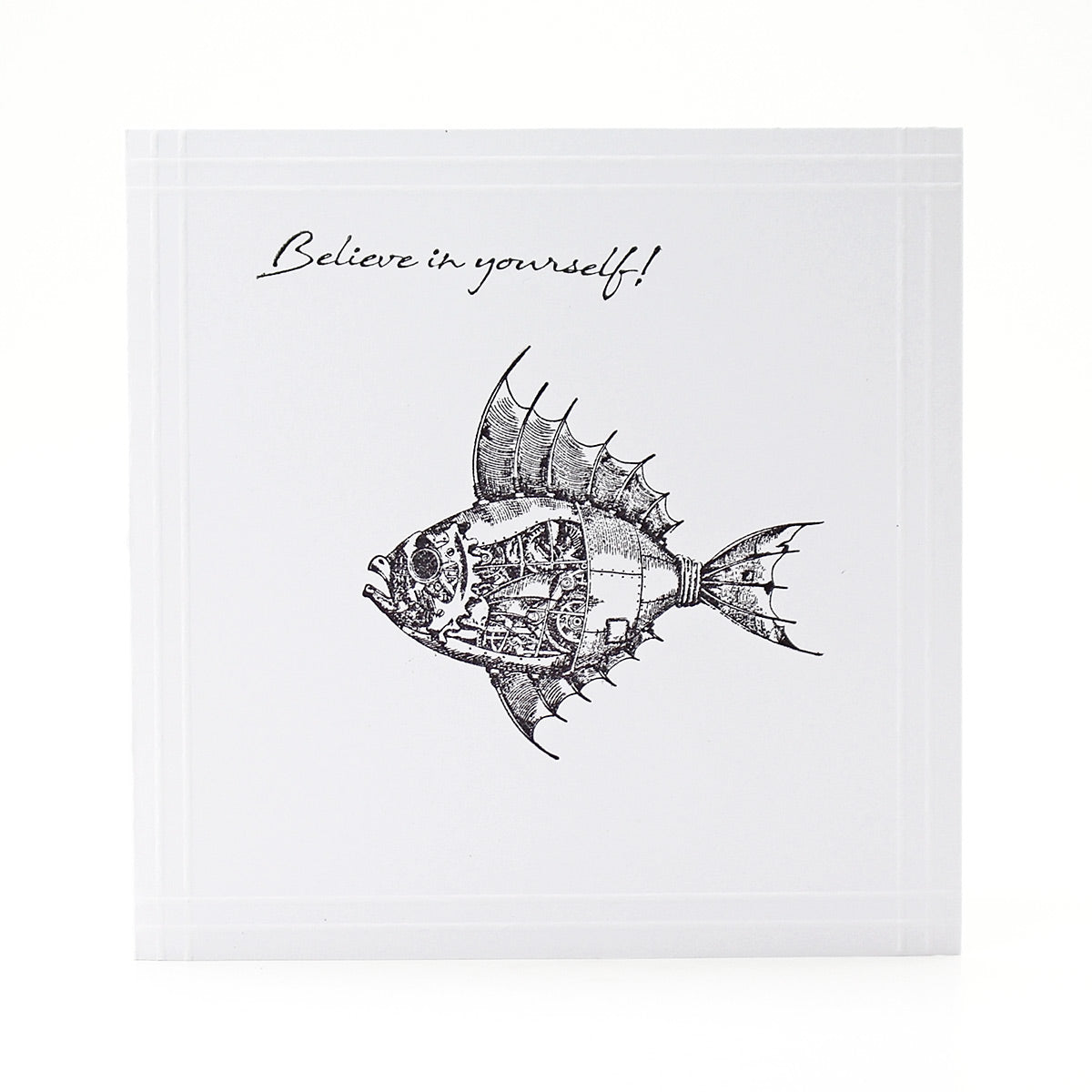 Steampunk Fish Pre Cut Rubber Stamp by Andy Skinner