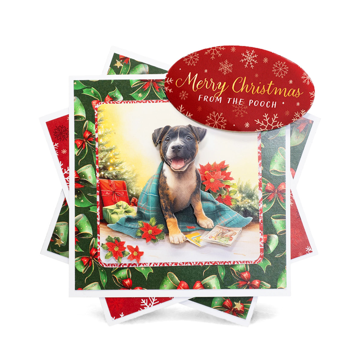 Santa Paws Die Cut Sentiments, 2 sheets