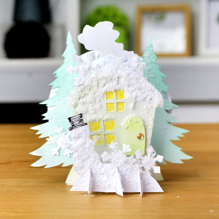 Abenteuer beim Papierschneiden | Weihnachts-3D-Pop-Up-Karten-Set