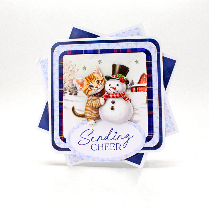 Christmas Cats Printed Cardstock, 24 sheets