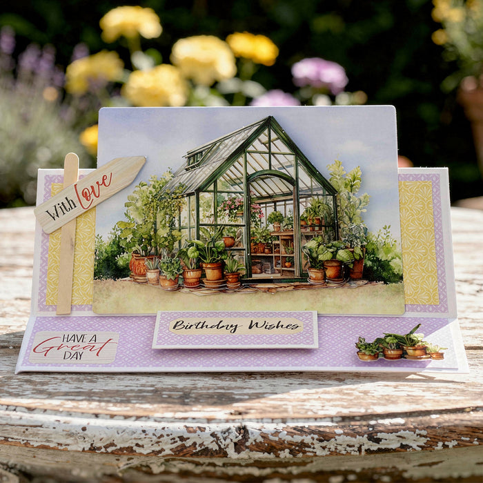 Die Cut Decoupage – Summer Greenhouse (pack of 3)