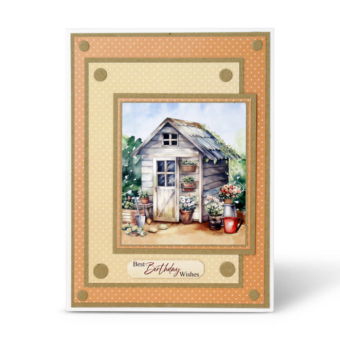 Die Cut Decoupage – Summer Shed (pack of 3)