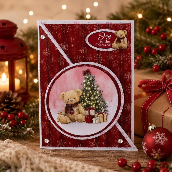 Die Cut Decoupage – Teddy Bear Christmas (pack of 12)