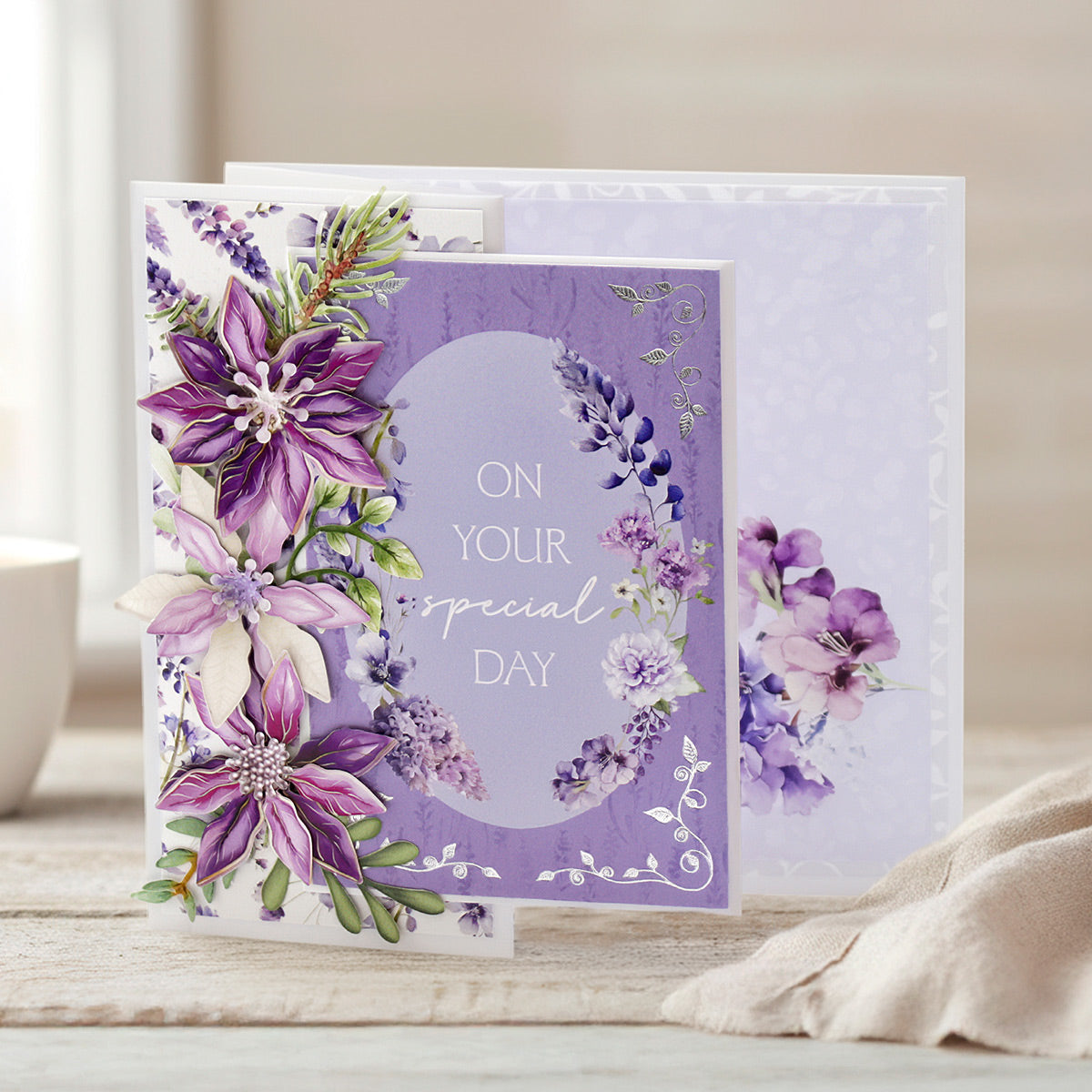 White Side Pop Up Cards & Envelopes 144x144mm, pack of 12