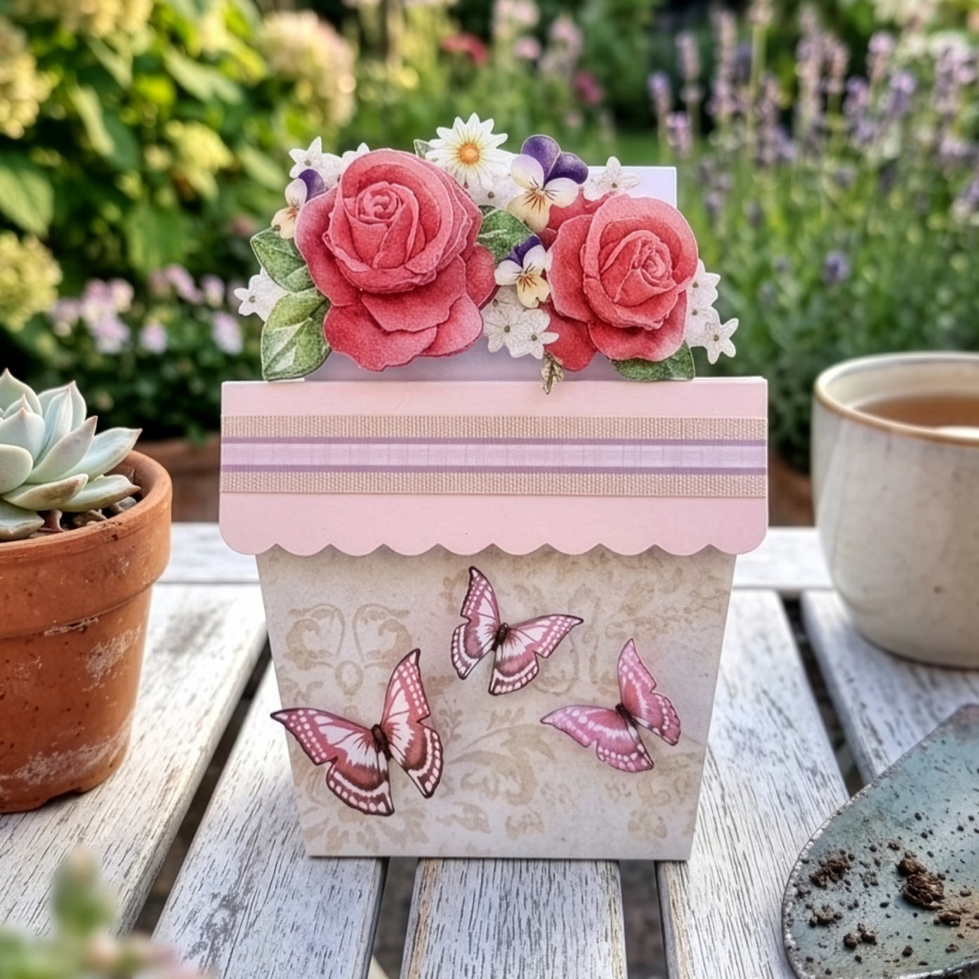 A Kaleidoscope of Die Cut Butterflies, 2 sheets