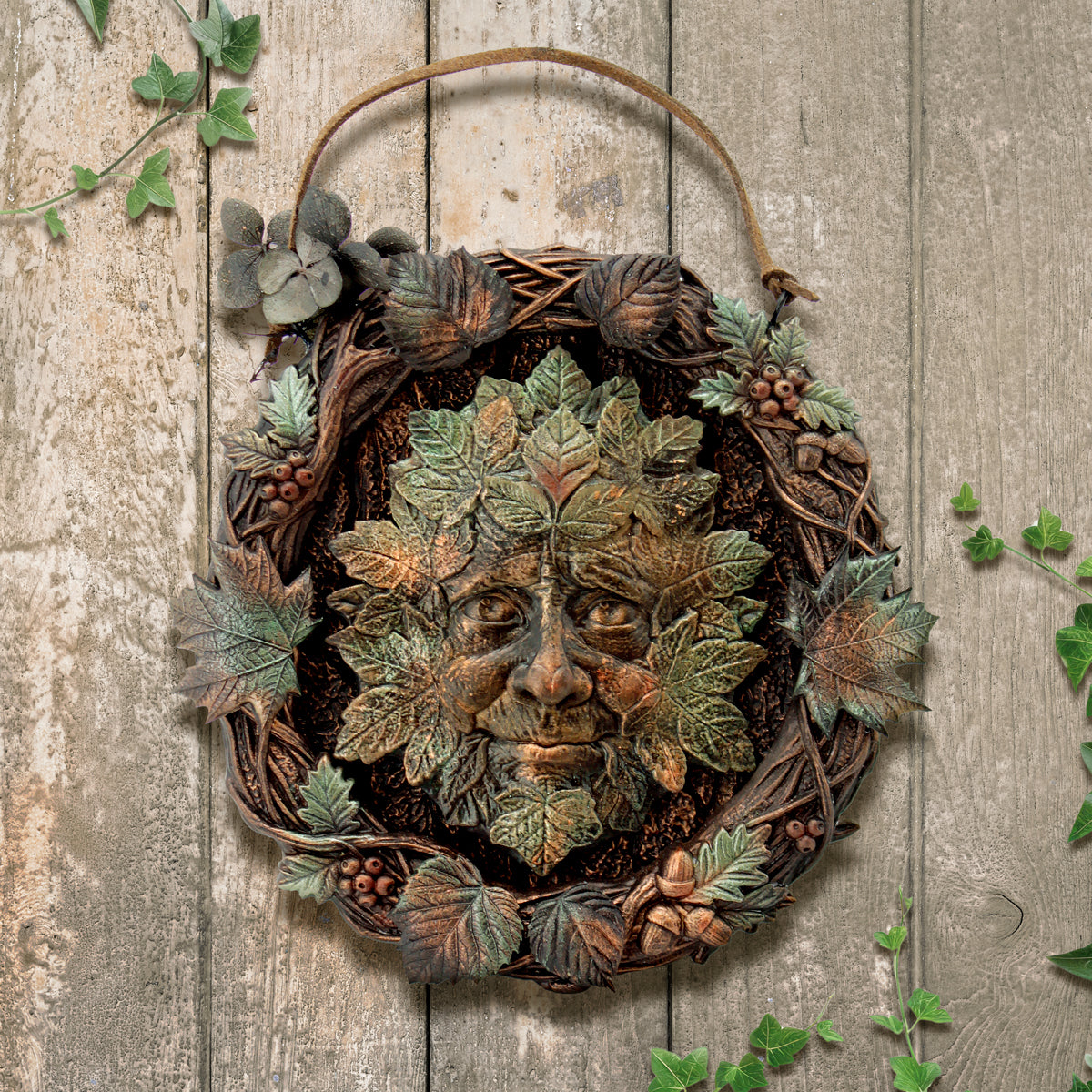 Cosmic Shimmer Forest Leaf Green Man Silicone Mould