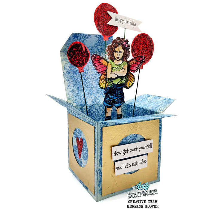 Princess Attitude Pre Cut Rubber Stamp Set by Andy Skinner