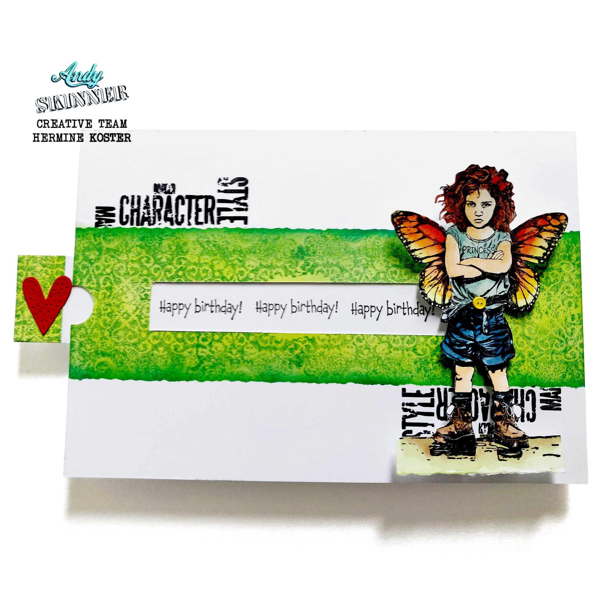 Princess Attitude Pre Cut Rubber Stamp Set by Andy Skinner